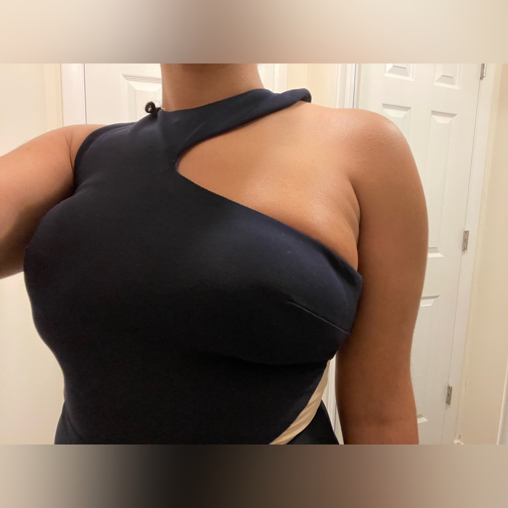Agua long gown dress from Bloomingdales (Navy) - Picture 4 of 12